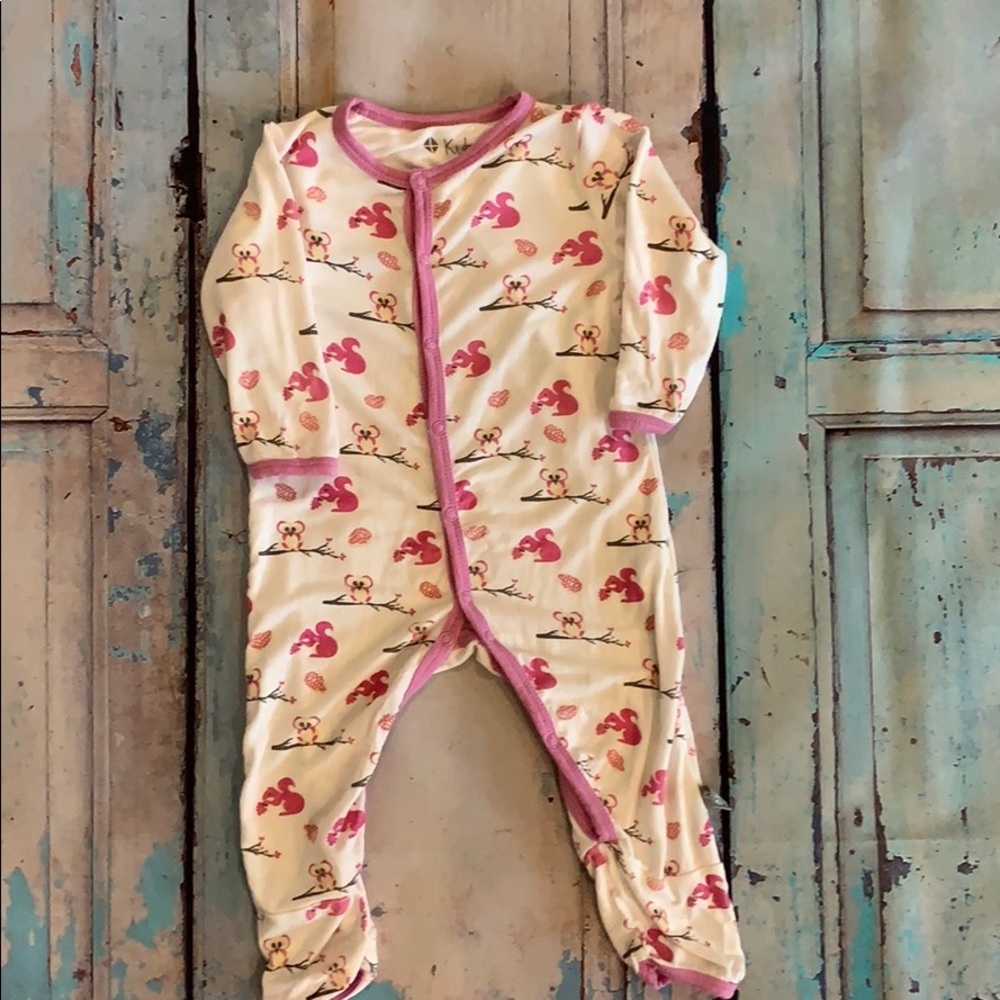 Woodland Fun Kyte Baby open foot onesie
